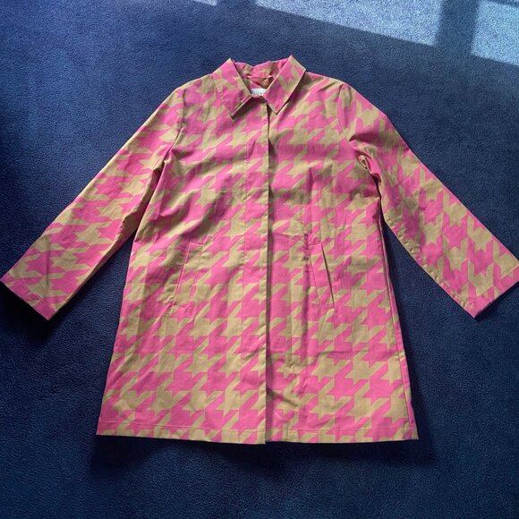 Like New Isaac Mizrahi x Target 20th Anniversary Houndstooth Coat Sz L - Picture 7 of 12